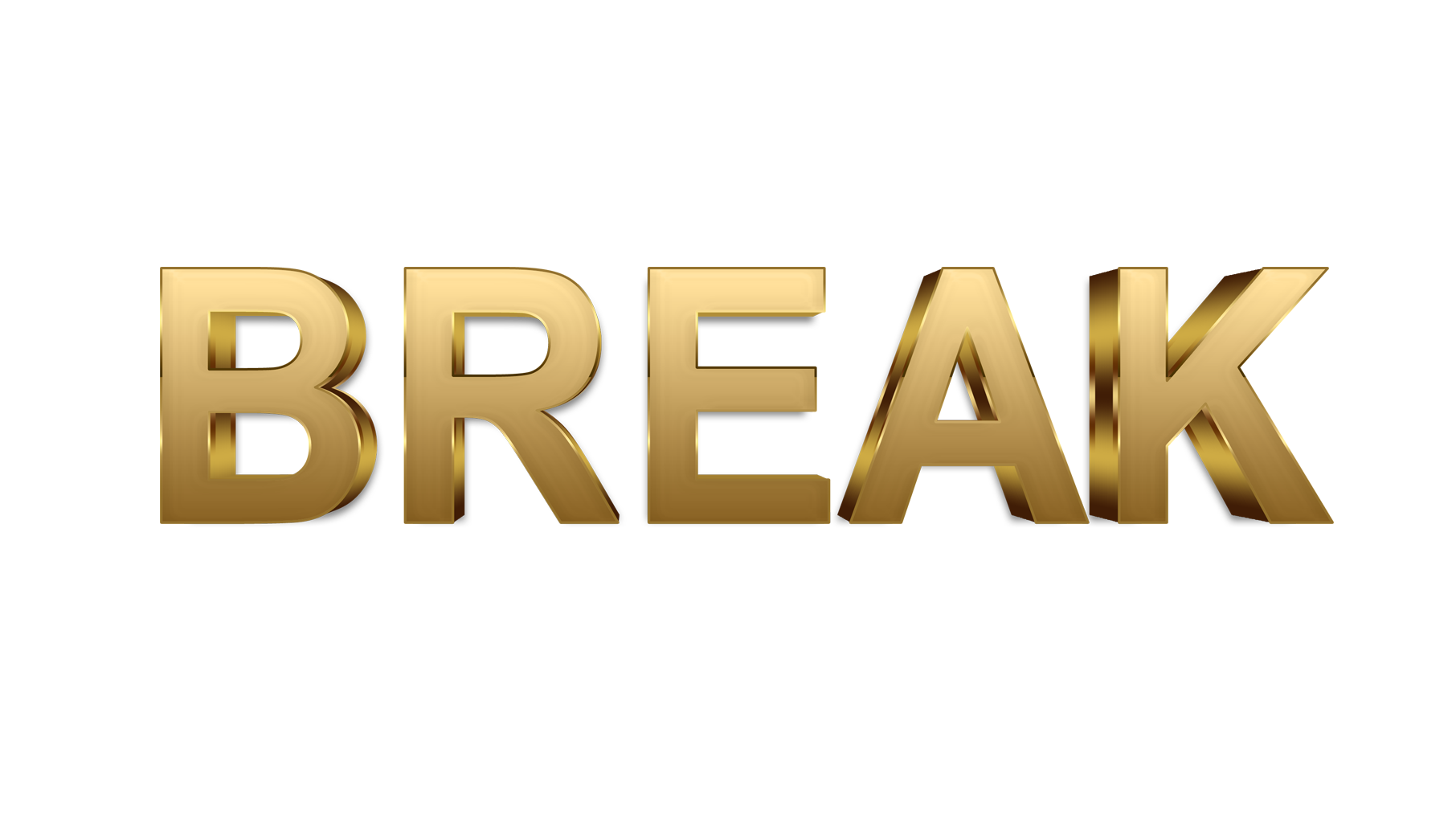 Break word png, Break png, word Break gold text typography PNG images Break